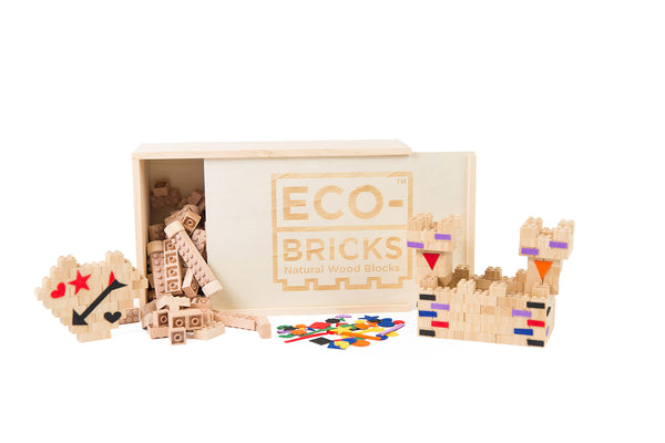 Bamboo Bricks Green Construction Toys 45 Piece